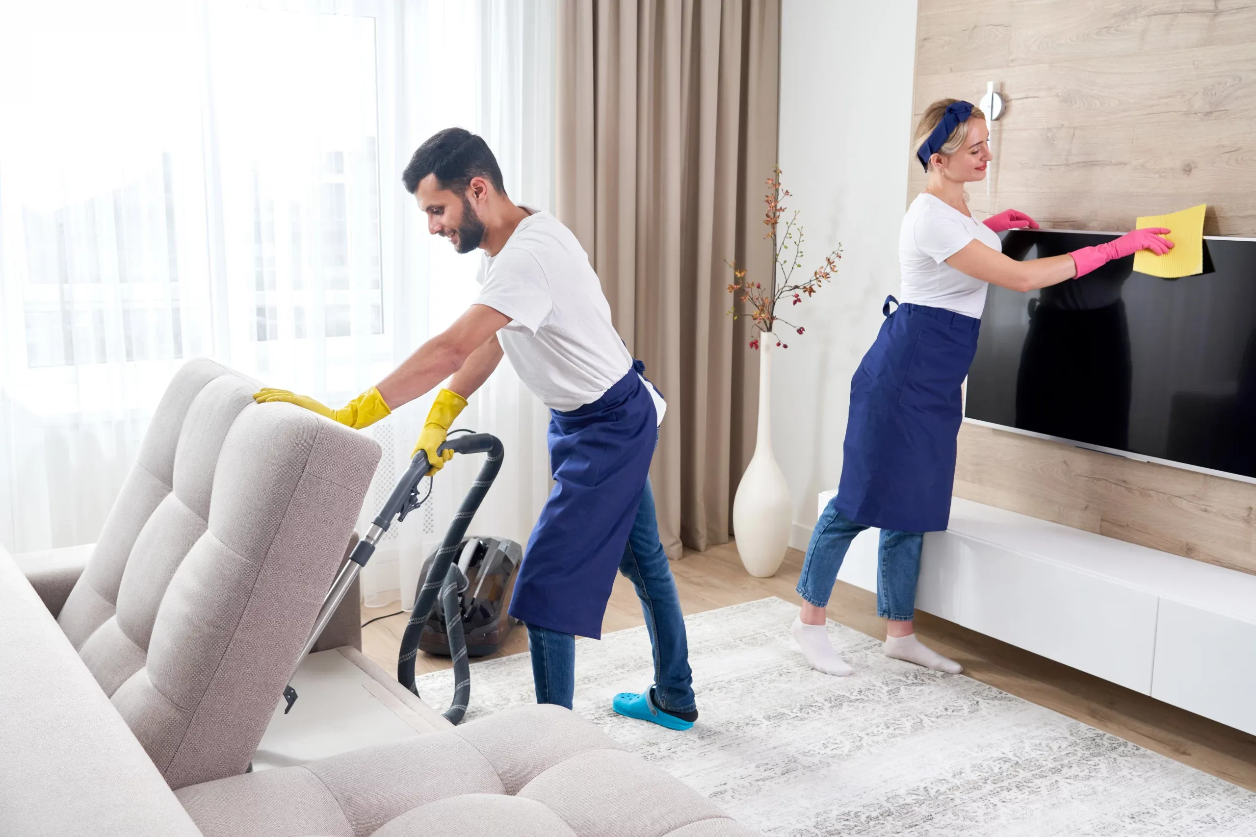 Professional cleaning of a property after a move